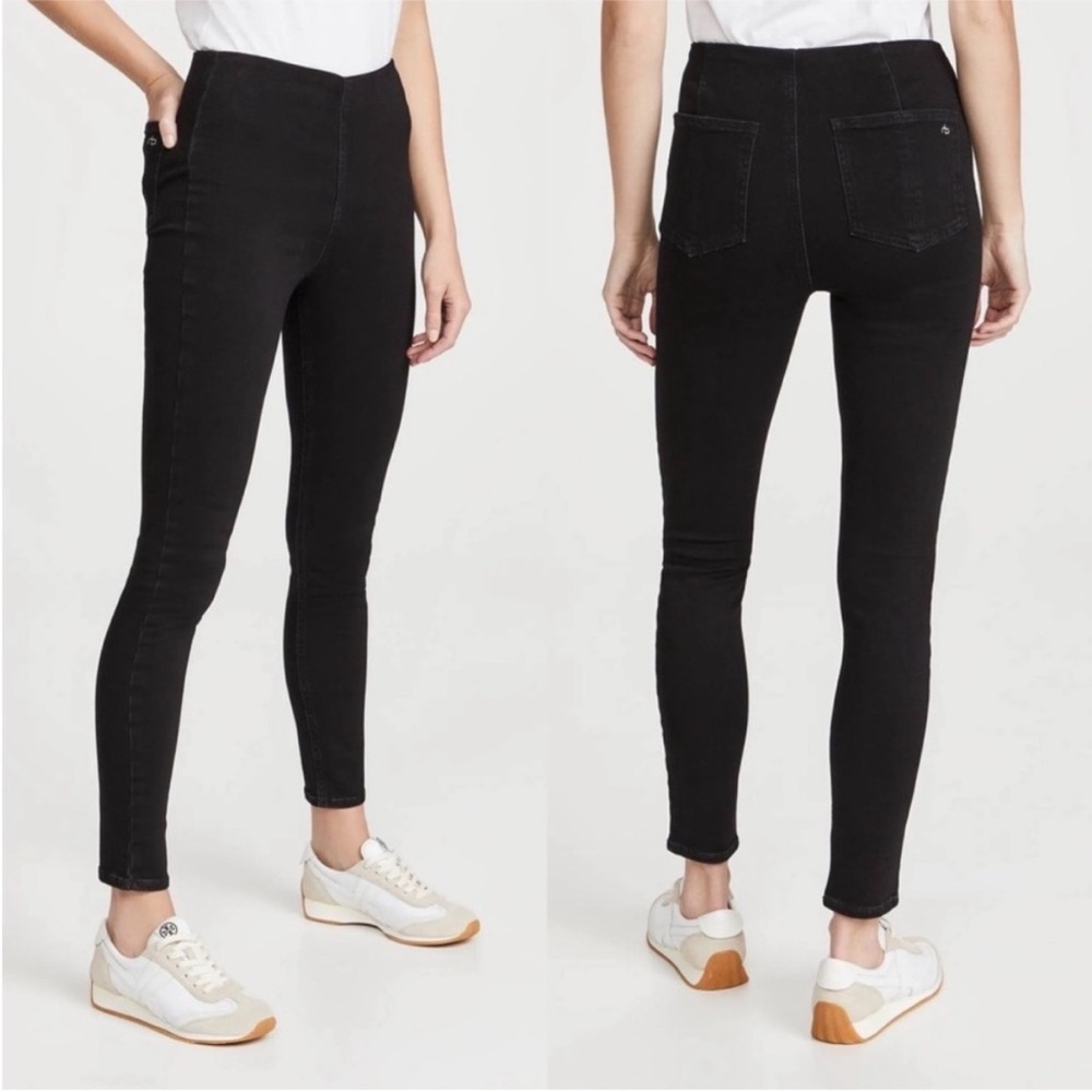 rag & bone Black Straight Leg Jeans for Women
